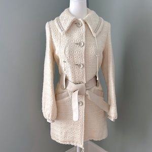 VTG💎| RUDSACK Collection Women’s wool blend/leather coat